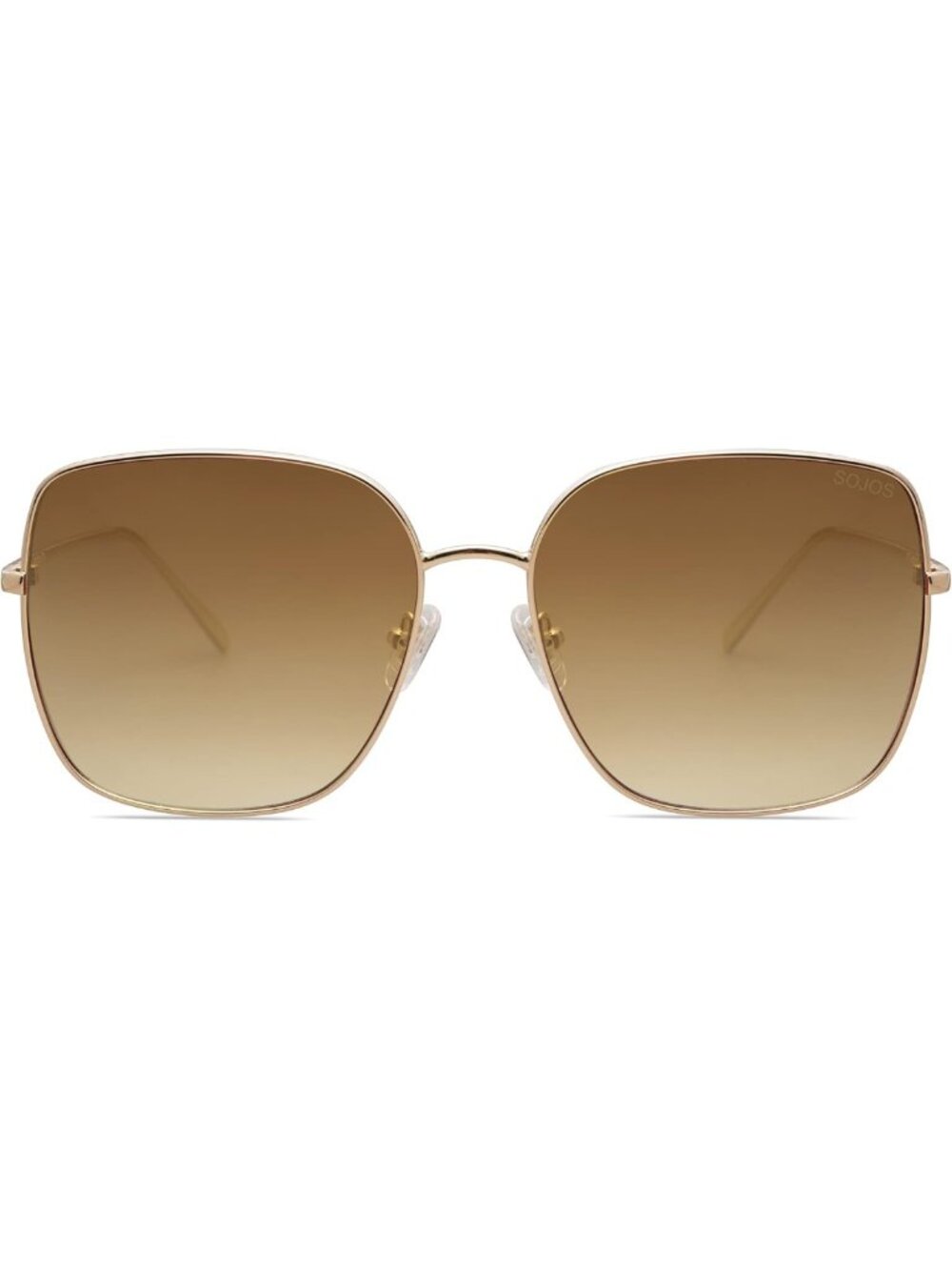 Trendy Oversized Square Metal Frame Sunglasses for Women & Men - Retro UV - Picture 2 of 5